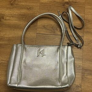Karl Lagerfeld Large Silver Bag